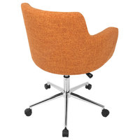 LumiSource Andrew Adjustable Office Chair, Citrus Green, Orange