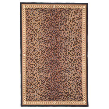 Chelsea Black/Brown Area Rug HK15A - 4' x 4' Round