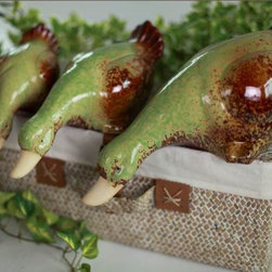 Green ceramic sets of three ducks - Paintings
