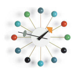 Nelson Ball Clock Multicolored - Clocks