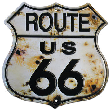 Route 66 Highway Shield, Bullet Holes
