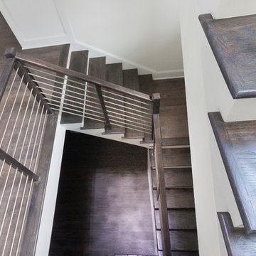 Project #50 | Geometric Staircase with Contrasting Tones