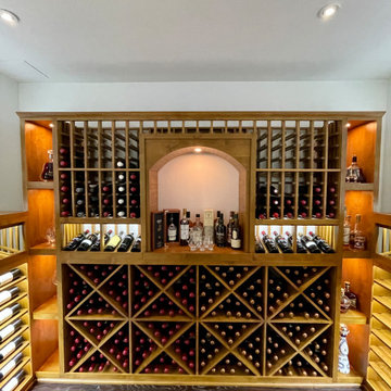 Cabinet Arch Tailored Only for This Miami Luxury Wine Room