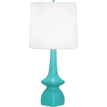 Robert Abbey Jasmine 1 Light Table Lamp, EGG BLUE GLAZED CERAMIC - EB210