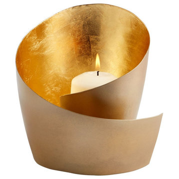 6.25 Inch Candleholder-Brass Finish - Candle Holders - 182-BEL-2030407 - Bailey