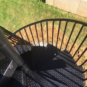 Azek Deck with Spiral Staircase