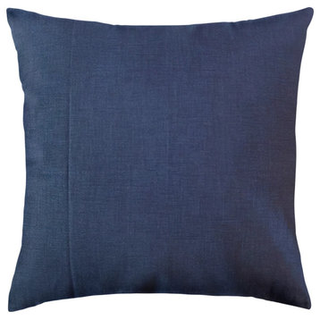The Pillow Collection Navy Clement Throw Pillow, 18"x18"