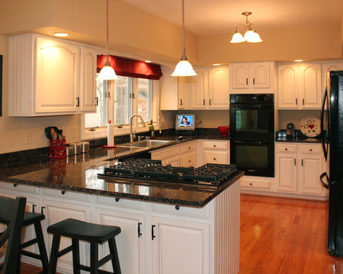 Painted Oak Cabinets | Houzz