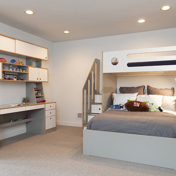 New Jersey - A spacious room gets a modern makeover