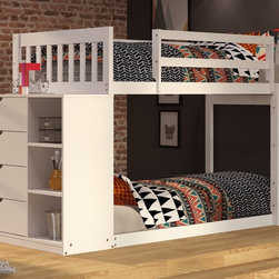 Mission Twin over Twin Chest Bunk Bed - Bunk Beds