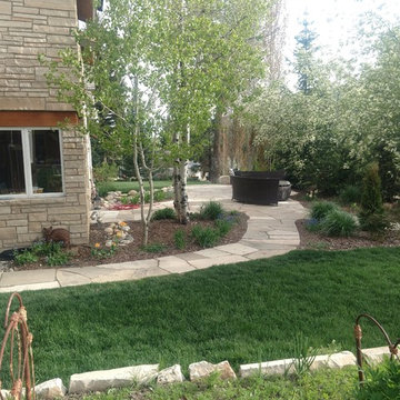 Major redo of a landscape for a quaint home in Steamboat