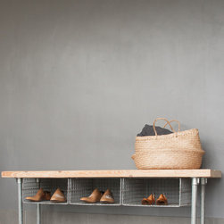 INEKO HOME BESPOKE WIRE SHOE RACK BENCH - Accent & Storage Benches