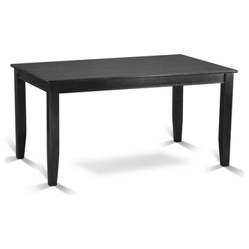 Dut-Blk-T Dudley Rectangular Dining Table 36"x60" In Black Finish