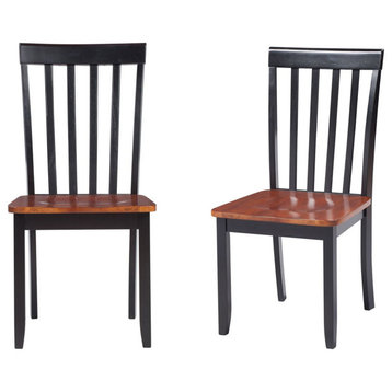 Bloomington Dining Chair, Set of 2, Black/Cherry