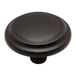 Cosmas - Cabinet Round Knob, 1-1/4" Diameter, Set of 25, Oil Rubbed Bronze - Cabinet And Drawer Knobs