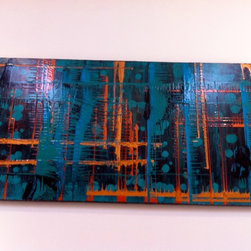 Metropolis - Modern Artwork by VividArt - Mixed Media Art