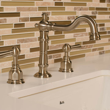 Americana Widespread Bathroom Sink Faucet: 3AM400-BN