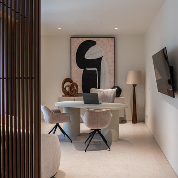 Vivienda contemporánea en tonos neutros con esencia cálida y serena