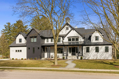 Inspiration for a timeless exterior home remodel in Chicago