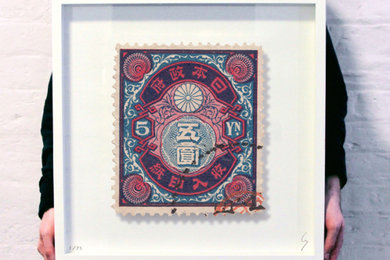 Japan 4 Postage Stamp Artwork
