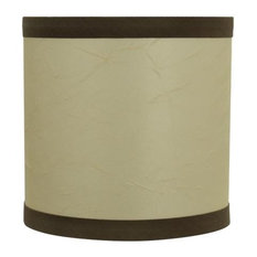 31194 Small Hardback Drum Chandelier Clip On Lamp Shade Beige 5"x5"x5"
