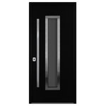 Nova Hardware - Inox S4 Gray Modern Exterior Entry Steel Door by Nova, Right Hand in-Swing - Set the stage for your modern home with an entrance to match. The exquisite Inox exterior doors by Nova Doors balance strength and transparency with reflective glass and stainless steel accents. Each design includes your choice of a high-grade finishing color, sidelight or transom installation, and additional trim. The 3.5-inch door is guaranteed to fit all standard American openings and is equipped with security that you can count on as well as a 25-year industry-leading warranty.