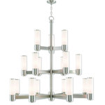 Livex Lighting - Livex Lighting 52119-91 Weston - Seventeen Light 3-Tier Foyer - This stunning design features a polished nickel fiWeston Seventeen Lig Brushed Nickel Satin *UL Approved: YES Energy Star Qualified: n/a ADA Certified: n/a  *Number of Lights: Lamp: 17-*Wattage:60w Candelabra Base bulb(s) *Bulb Included:No *Bulb Type:Candelabra Base *Finish Type:Brushed Nickel