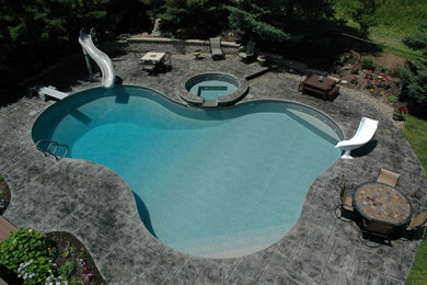 Inspiration for a pool remodel in New York