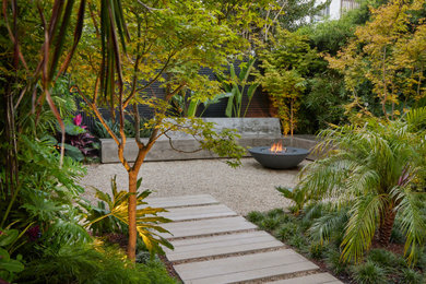 This is an example of an eclectic landscaping in San Francisco.
