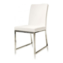 Niero Armless Chair White - Dining Chairs