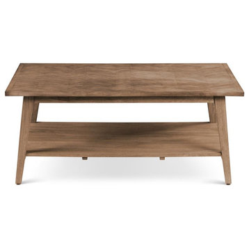 Steve Silver Milani Natural Wood Rectangle Cocktail Table