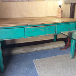 Green Farmhouse Table - Furniture