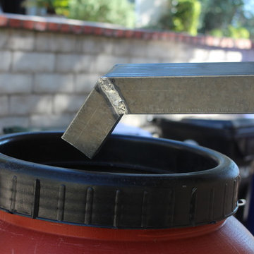 Soldered Steel Downspouts in La Cresenta