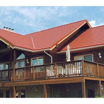 Ontario log homes with Hy-Grade's permanent steel roofing solution