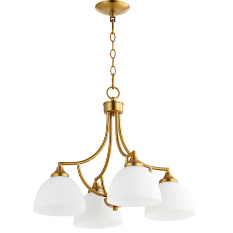 Enclave 4-Light Nook, Aged Brass