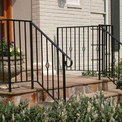 Custom Wrought Iron Handrail - Home Fencing And Gates