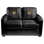 Dreamseat - Missouri Tigers Stationary Loveseat Commercial Grade Fabric - This Loveseat is a perfect choice for looks, comfort and versatility. Designed to be used in any setting this couch will match any living room, den or man cave decor.. Featuring high quality synthetic leather with a hardwood frame, this loveseat is constructed with no-sag spring suspension and high resiliency foam, truly a piece that will stand the test of time.