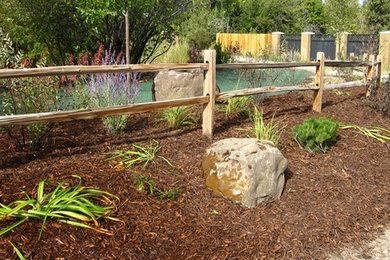 This is an example of a traditional mulch landscaping in Salt Lake City.