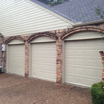 Garage door column