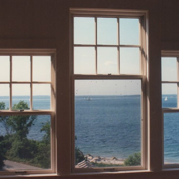 View towards Connecticut and Lighthouse in the Sound.