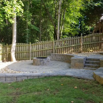 Paver Patios, Retaining Walls, Columns, Full Landscape Projects at Various Homes