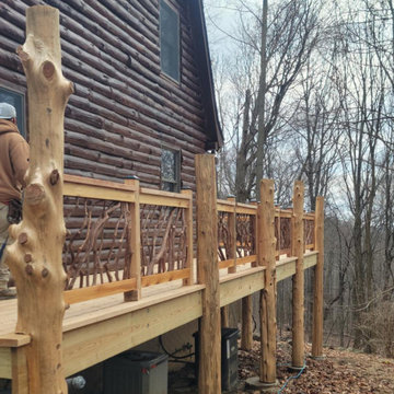 Maryland Rustic Cabin Deck
