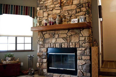 Mid-sized elegant living room photo in Phoenix