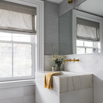 Traditional Modern Full and Half Bathrooms