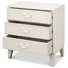 Willow 3 Drawer Commode Antique White
