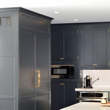 Off Black Sophisticated Custom Kitchen - Greenwich CT