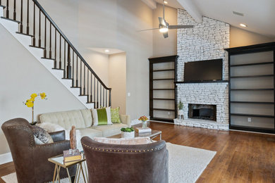 Elegant living room photo in Atlanta