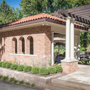 Tuscan Style Outside Kitchen Living