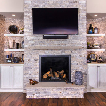 Custom Family Room with Classic Curves