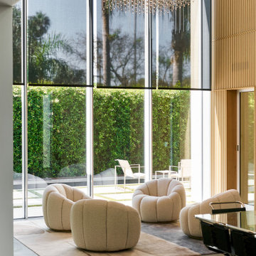 Roller shades for the tallest sliding doors in CA